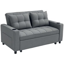 HOMCOM 2 Seater Pull Out Sofa