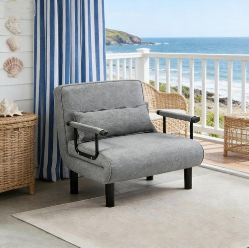 Single fabric sofa bed - single, sleeper