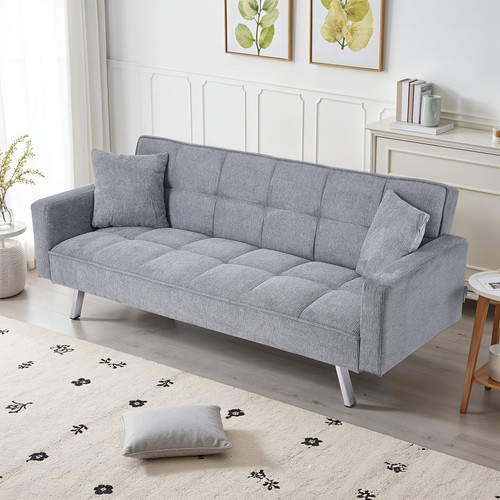 Fabric sofa bed seater - sofa, click