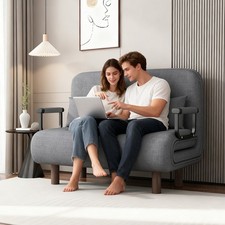 NEW Double Fabric Sofa Bed