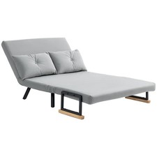 HOMCOM Fabric Convertible Sofa